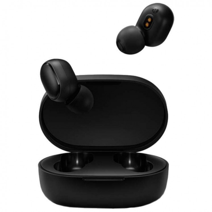 Auriculares bluetooth xiaomi mi true wireless earbuds basic 2 con estuche de carga/ autonomía 4h/ negros