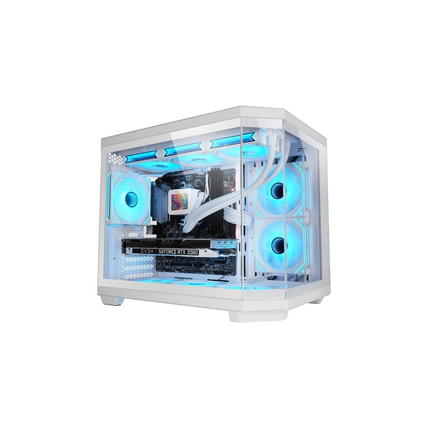 Caja Gaming Minitorre Mars Gaming MC-3TCOREM/ Blanca