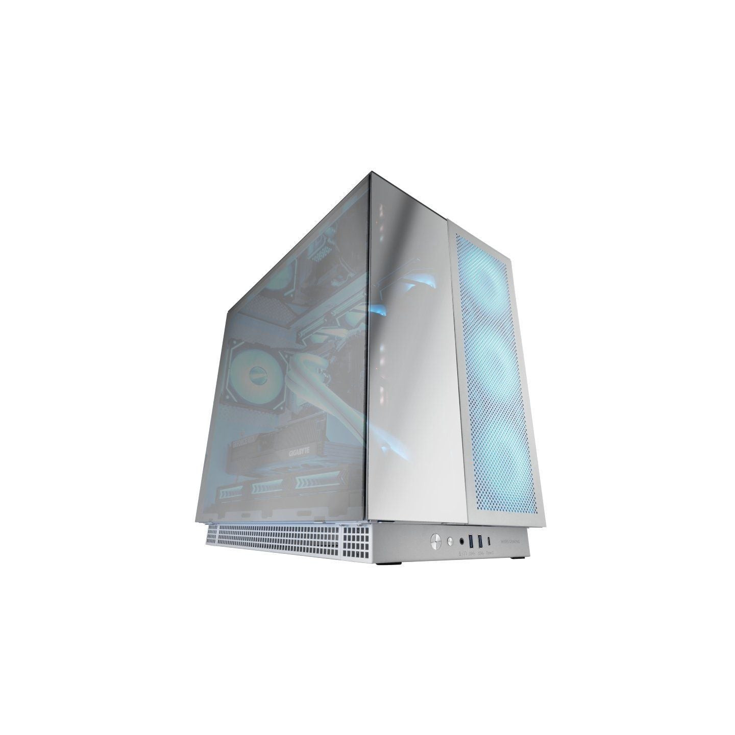 Caja Gaming Torre Mars Gaming MC-NOVA3/ Blanca y Plateada