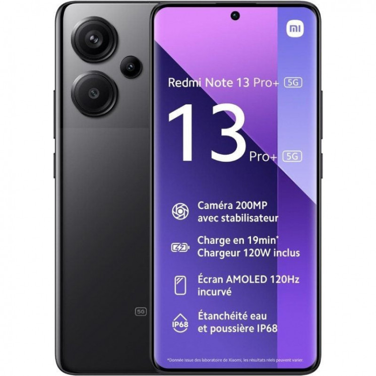 Smartphone xiaomi redmi note 13 pro+ nfc 8gb/ 256gb/ 6.67'/ 5g/ negro