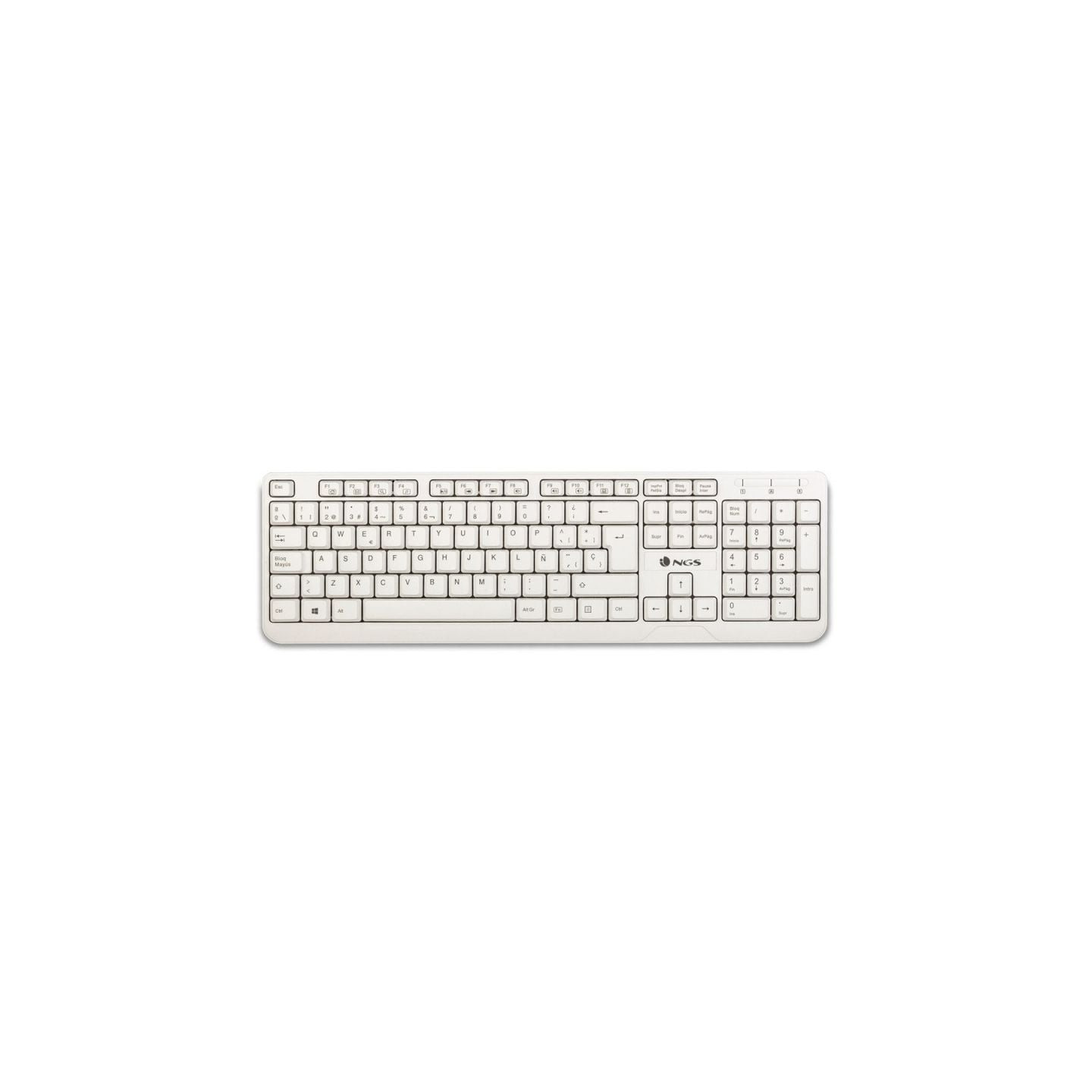 Teclado ngs spike/ blanco