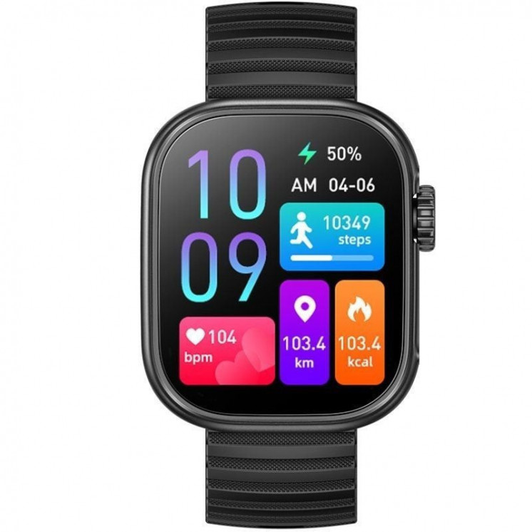 Smartwatch aiwa sw-a700/ notificaciones/ frecuencia cardíaca/ negro