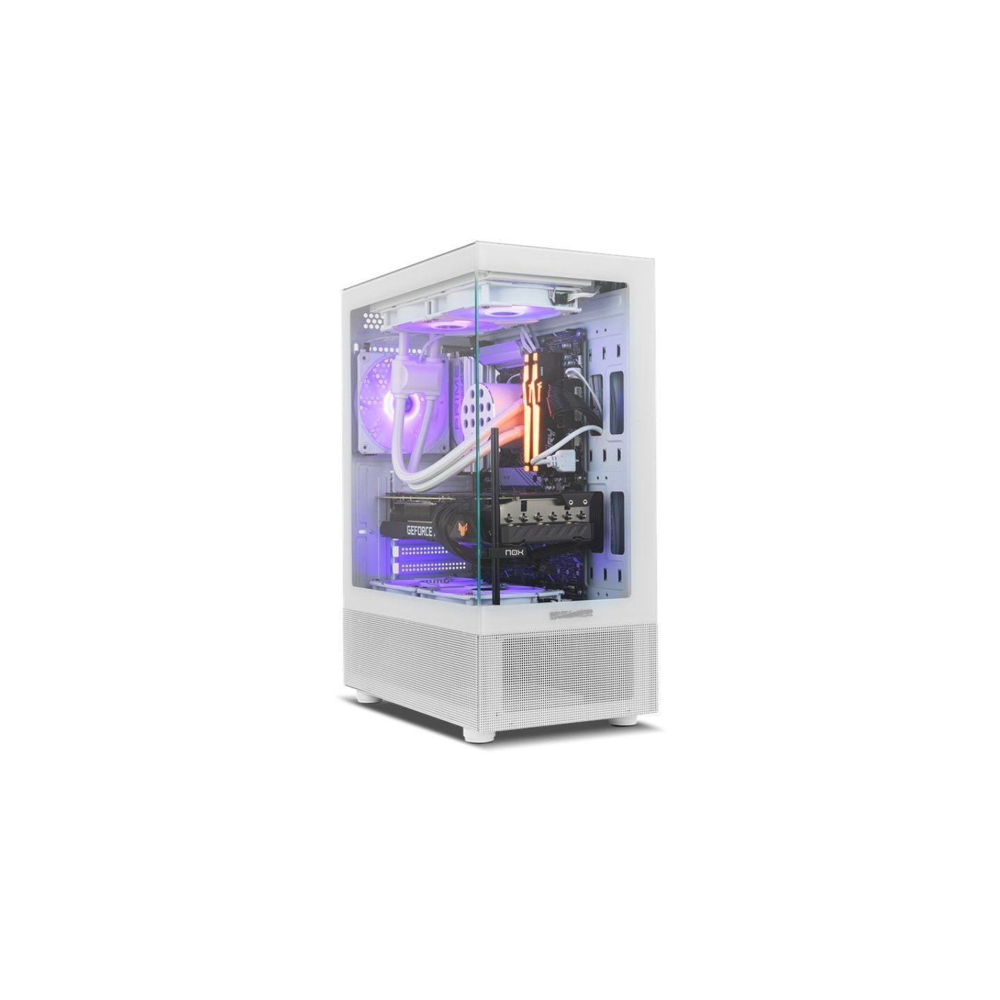 Caja Gaming Semitorre Nox Hummer Vision/ Blanca