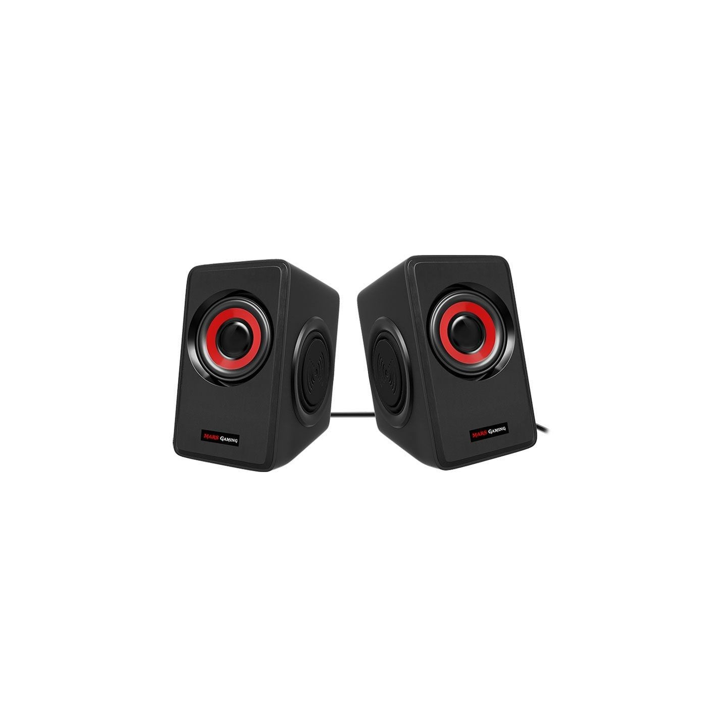 Altavoces Mars Gaming MS1/ 10W/ 2.0/ Rojos