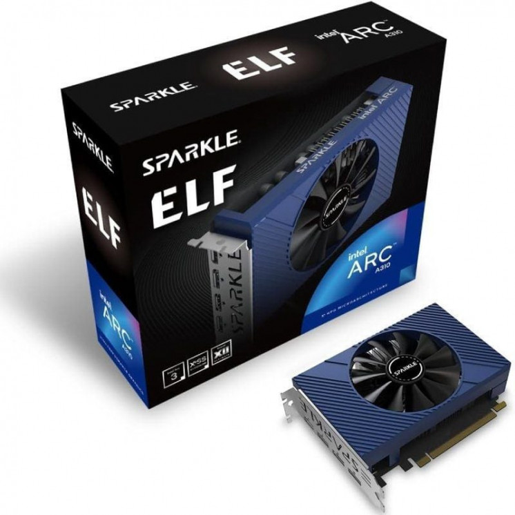 Tarjeta gráfica sparkle intel arc a310 elf/ 4gb gddr6