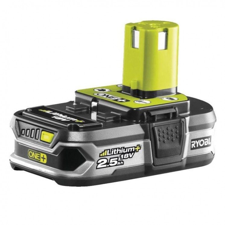 Batería de litio ryobi one+ rb18l25/ 18v 2,5ah/ sin cargador