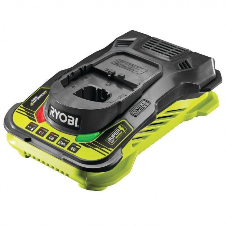 Cargador de baterías ryobi one+ rc18-150 litio-ion/ 18v 5,0 ah/ sin batería