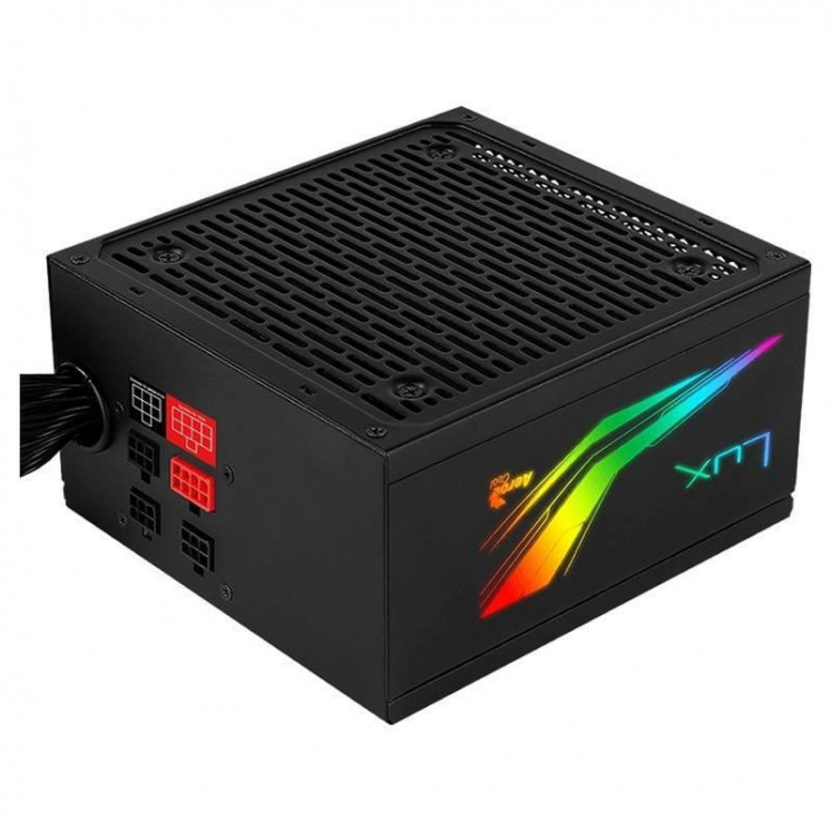 Fuente de alimentación aerocool lux rgb 650m/ 650w/ ventilador 12cm/ 80 plus bronze