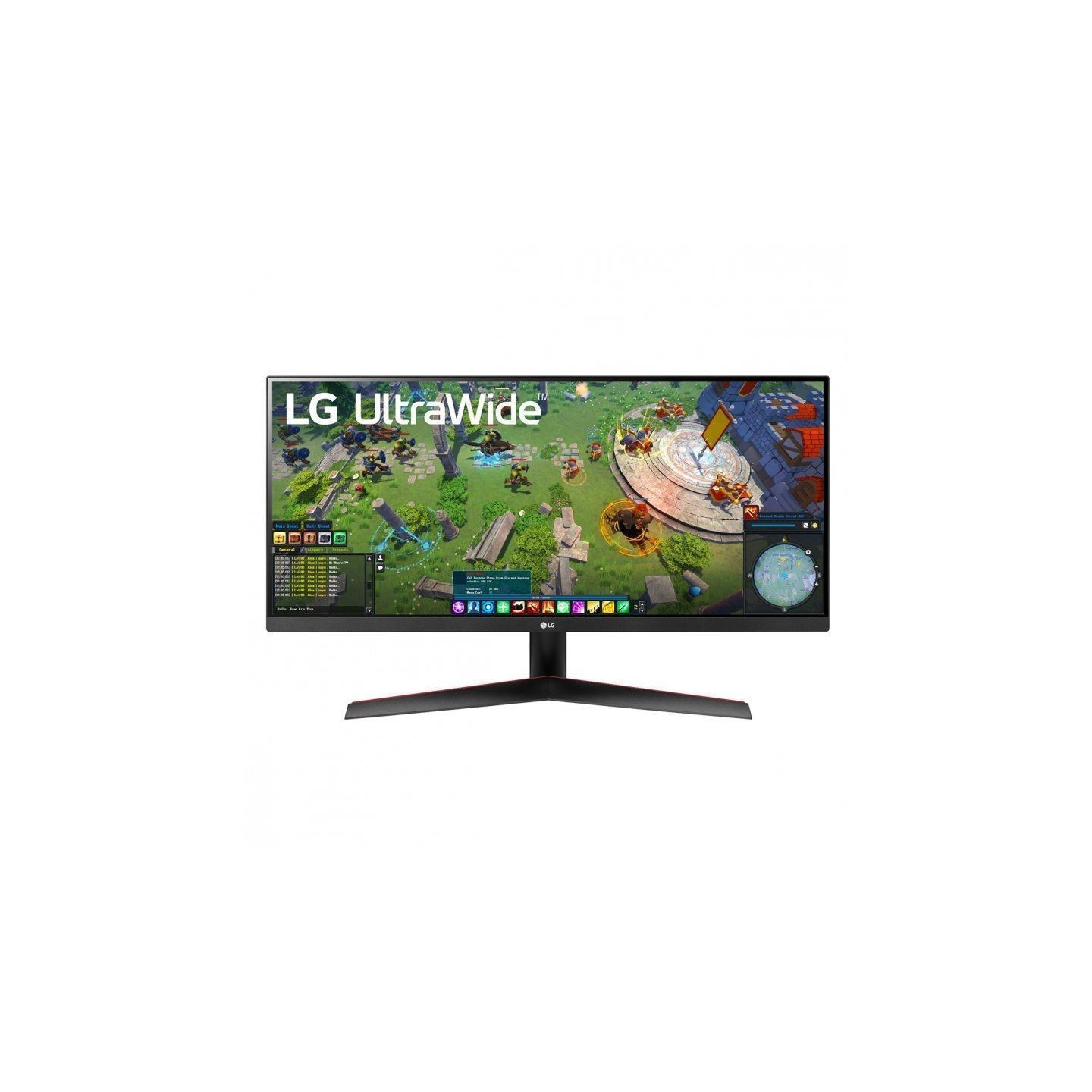 Monitor gaming ultrapanorámico lg 29wp60g-b 29'/ wfhd/ 1ms/ 75hz/ ips/ negro