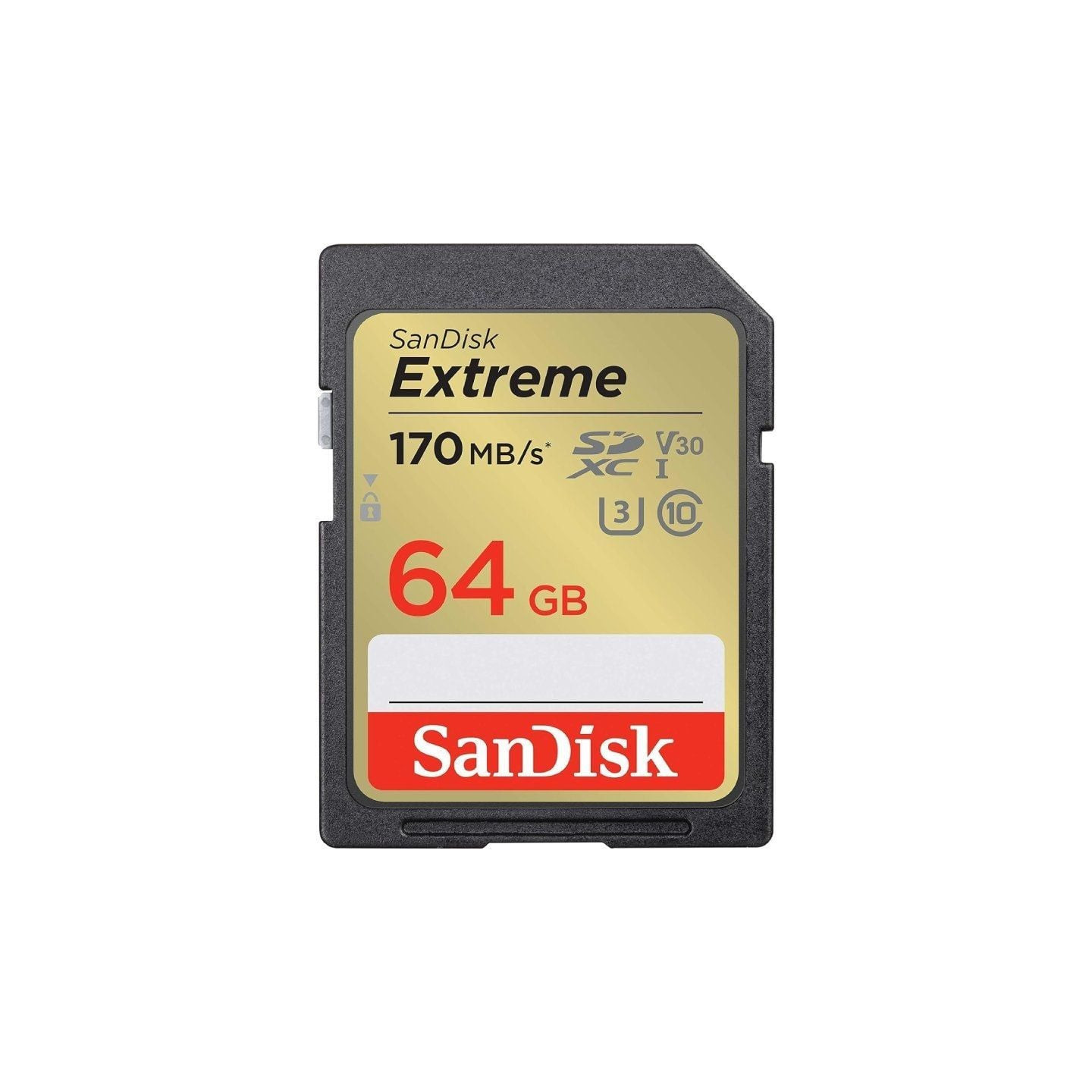 Tarjeta de memoria sandisk extreme 64gb sd xc uhs-i clase 10/ 170mbs