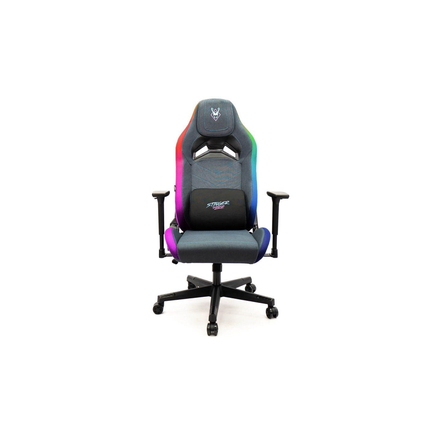 Silla Gaming Woxter Stinger Station Elite/ Luces LED/ Azul y Rosa