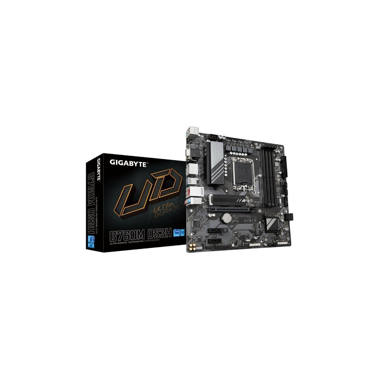 Placa base gigabyte b760m ds3h socket 1700/ micro atx