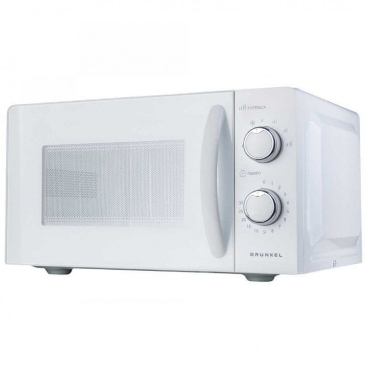 Microondas grunkel mwg-20mi 700w/ capacidad 20l/ función grill/ blanco