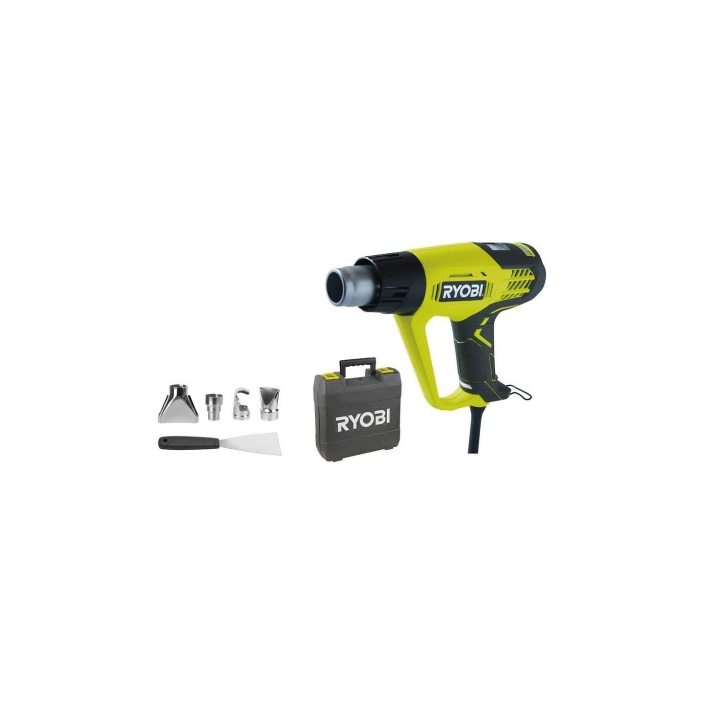 Decapador ryobi ehg2020lcd/ 2000w/ incluye 1 rascador y 4 boquillas