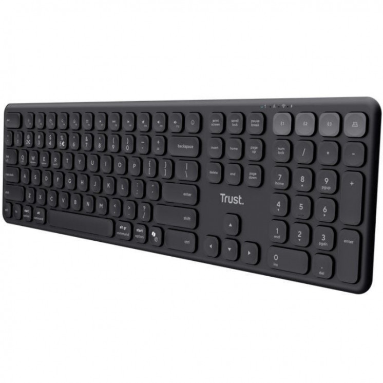 Teclado compacto inalámbrico por bluetooth trust vaiya