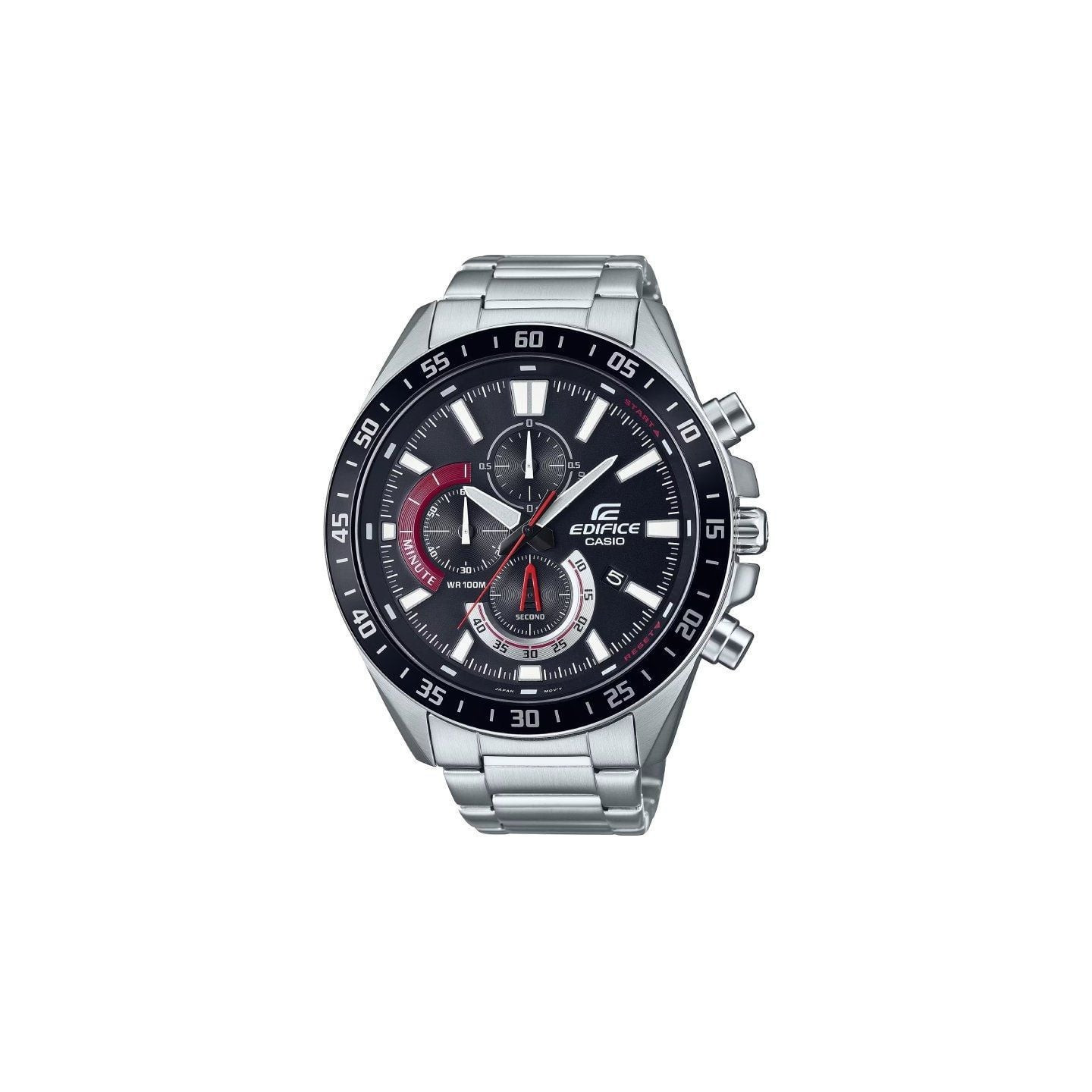 Reloj analógico casio edifice classic classic efv-620d-1a4vuef/ 55mm/ plata y negro