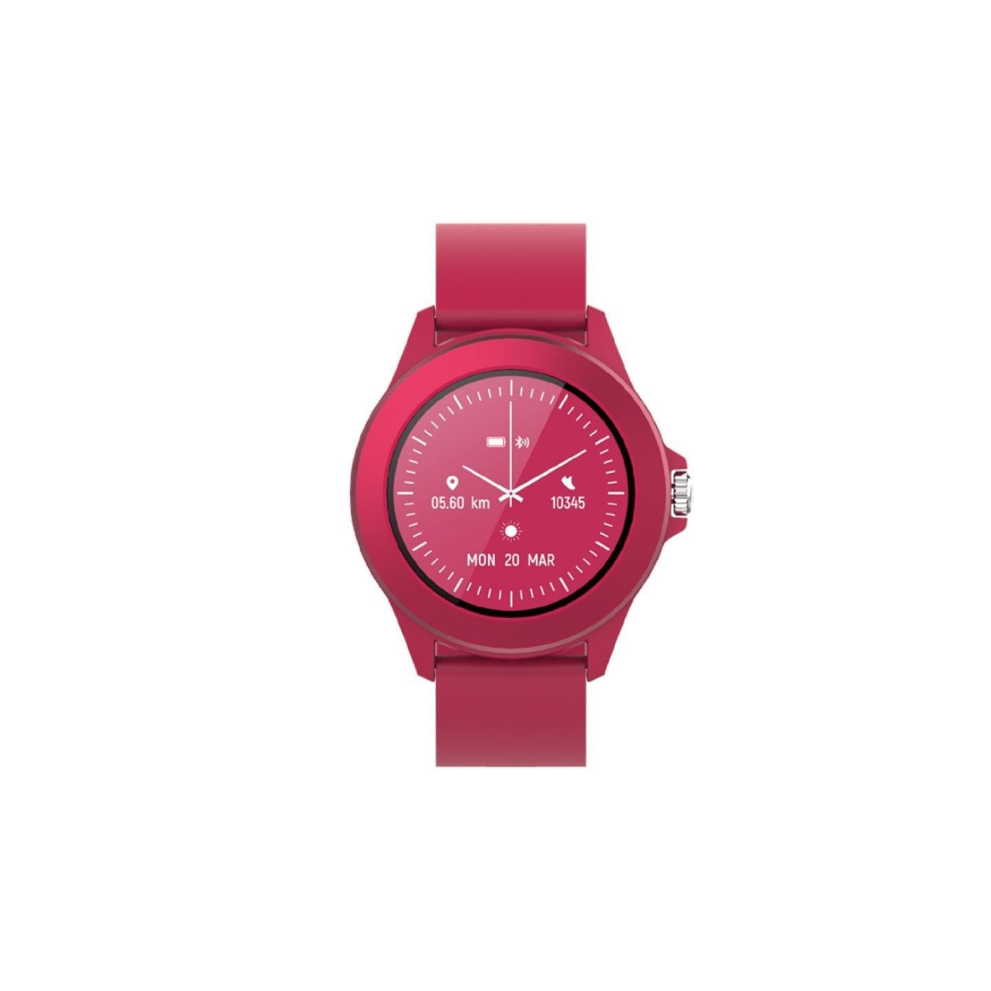 Smartwatch forever colorum cw-300/ notificaciones/ frecuencia cardíaca/ magenta