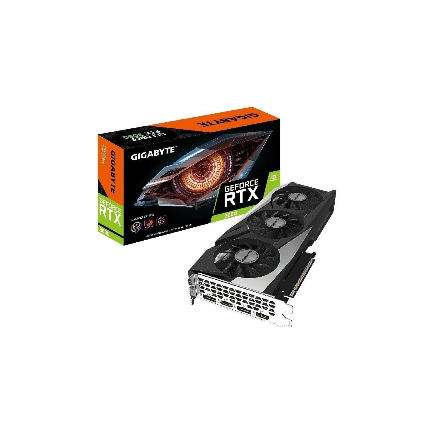 Tarjeta gráfica gigabyte geforce rtx 3060 gaming oc/ 12gb gddr6/ lhr