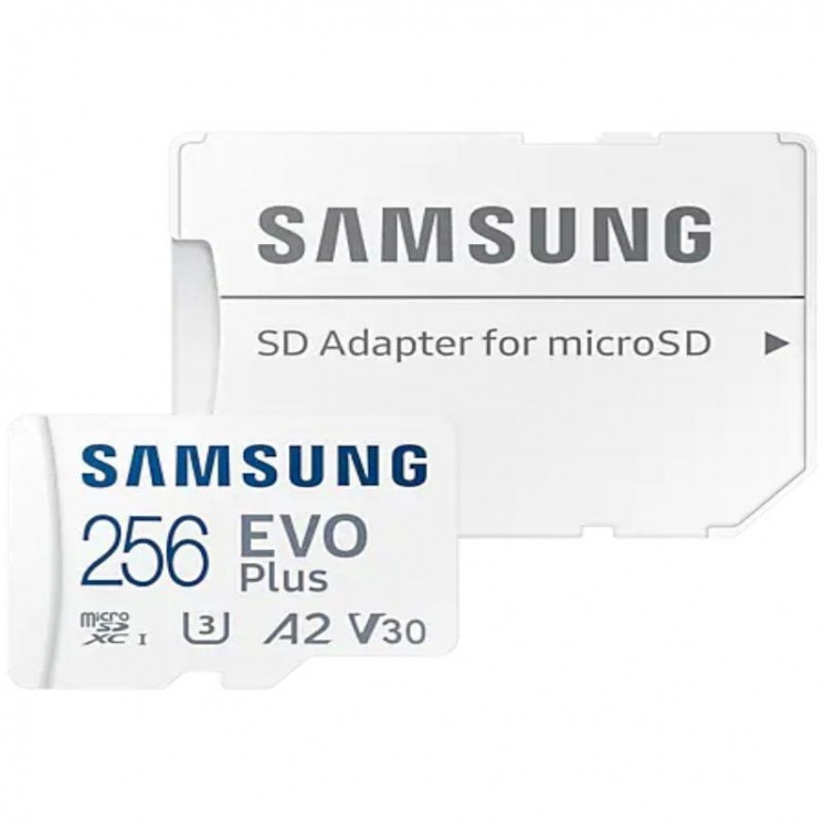 Tarjeta de memoria samsung evo plus 2023 256gb microsd xc con adaptador/ clase 10/ 160mbs