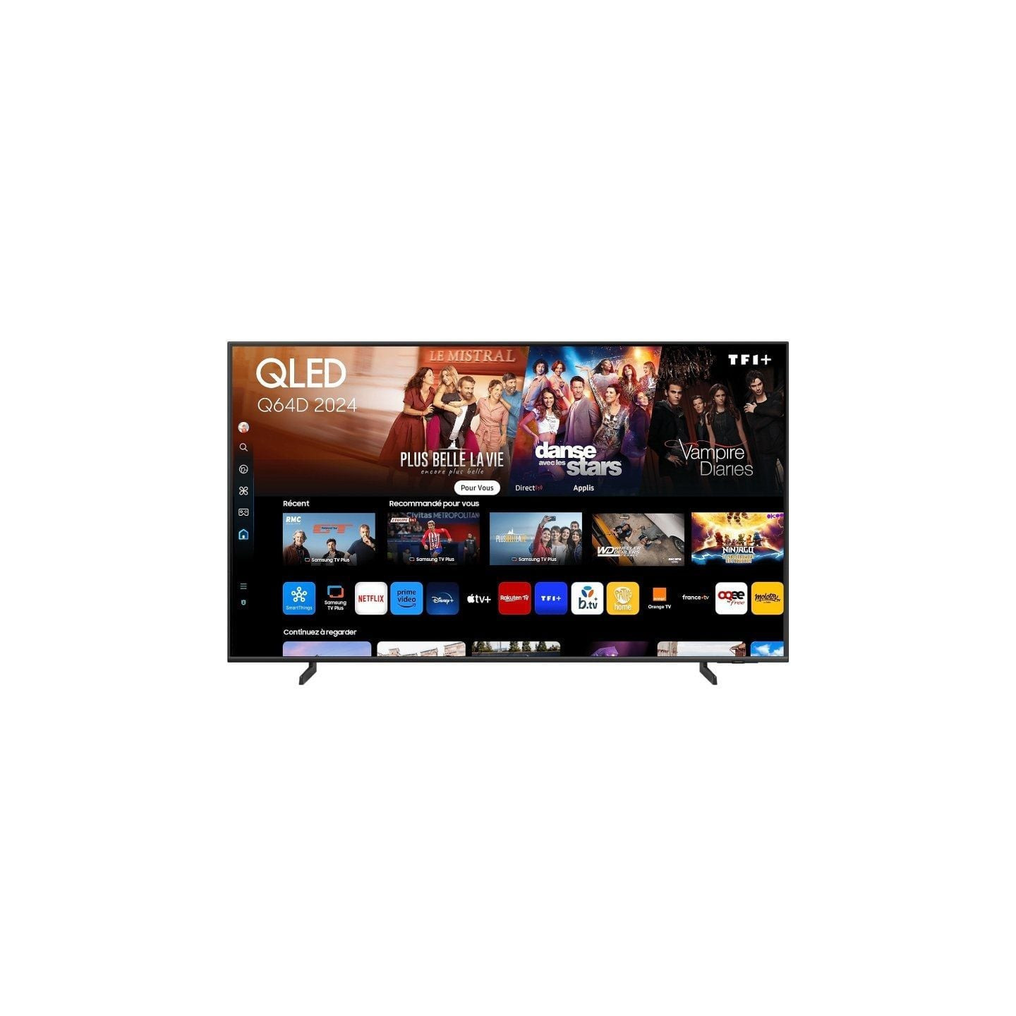 Televisor samsung qled q64d tq75q64dau 75'/ ultra hd 4k/ smart tv/ wifi