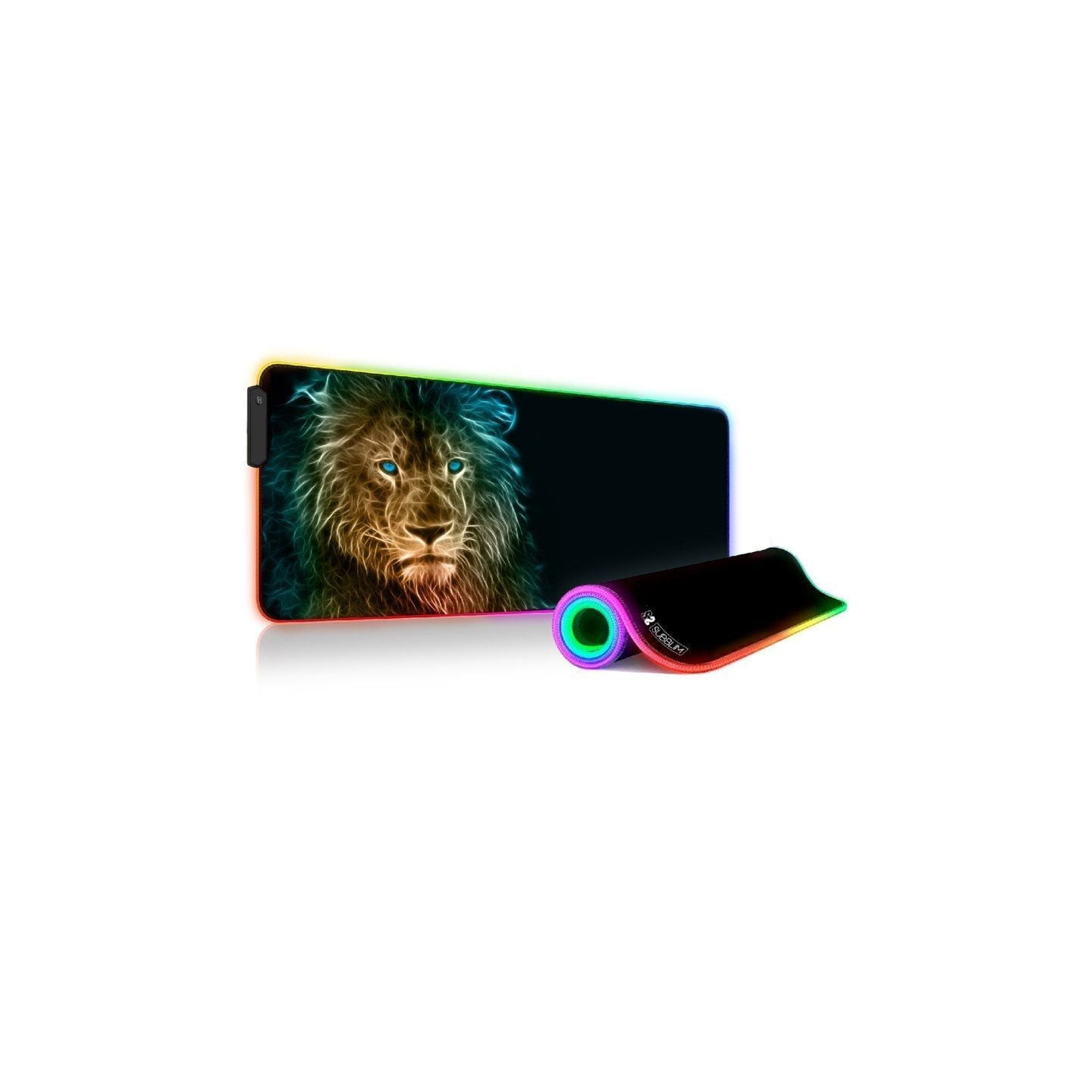 Alfombrilla Subblim SUBMP-02RGB10 LED RGB Lion XL/ 800 x 300 x 4 mm