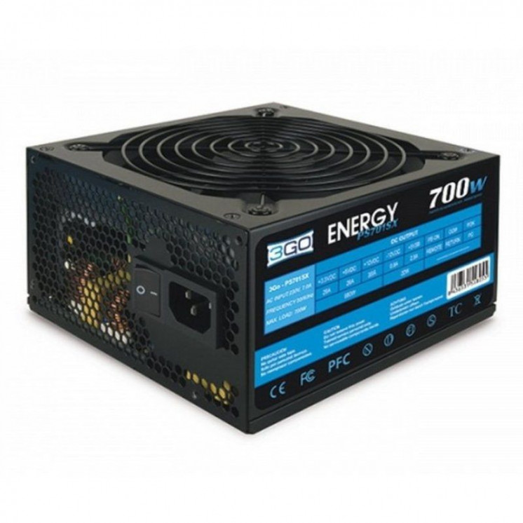 Fuente de alimentación 3go ps701sx/ 700w/ ventilador 12cm