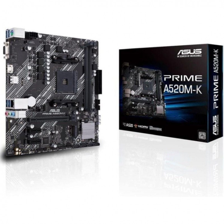 Placa base asus prime a520m-k socket am4/ micro atx