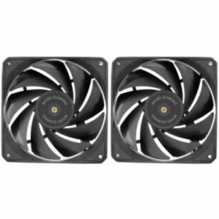 Pack 2 ventiladores mars gaming mf-nclx2/ 12cm