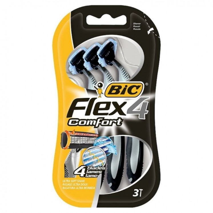 Cuchilla de afeitar bic flex 4/ 3 uds