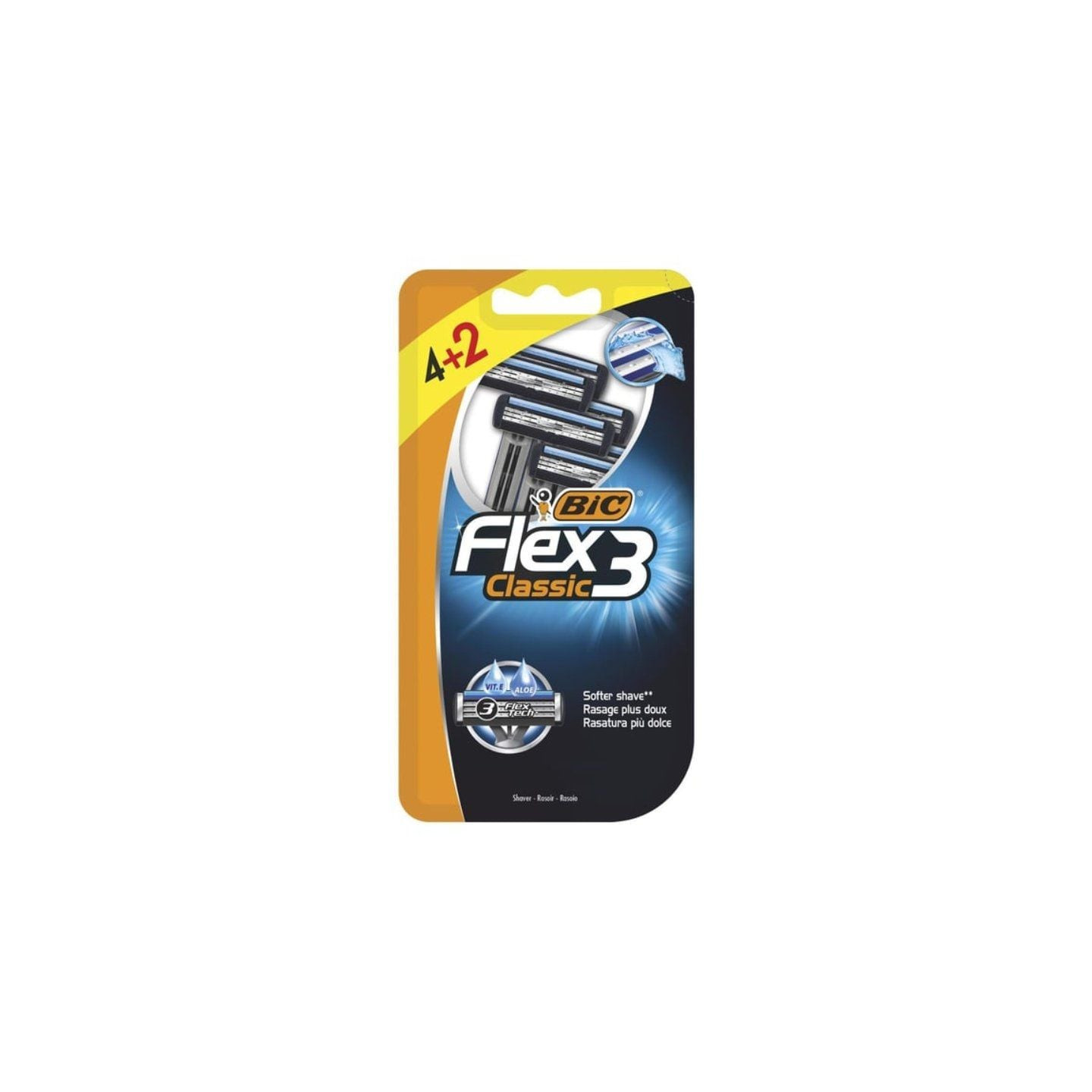 Cuchilla de afeitar bic flex3 classic/ 6 uds