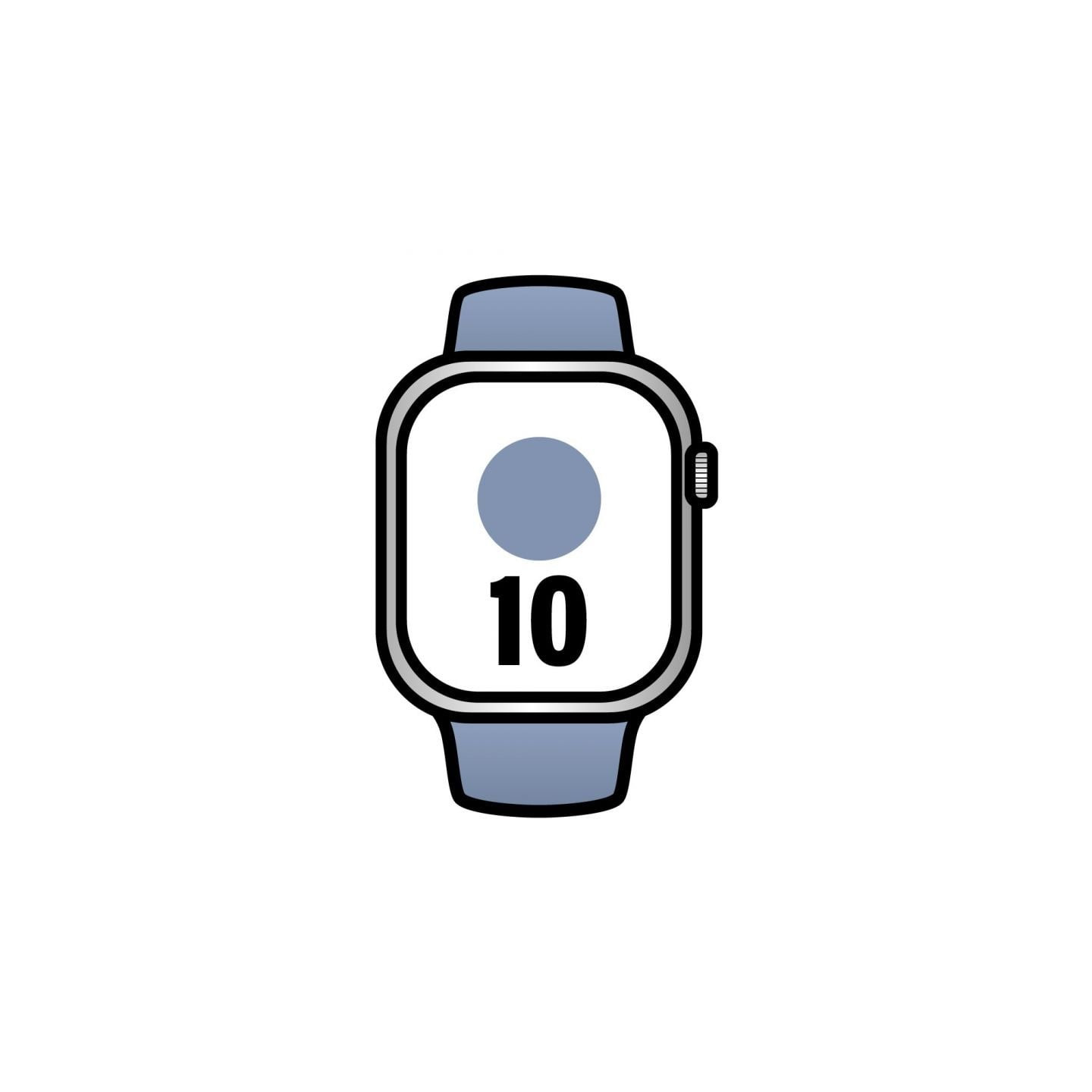 Apple watch series 10/ gps/ cellular/ 42mm/ caja de aluminio / correa deportiva azul denim s/m