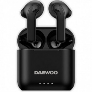 Auriculares bluetooth daewoo dw2020 con estuche de carga/ autonomía 5h/ negros