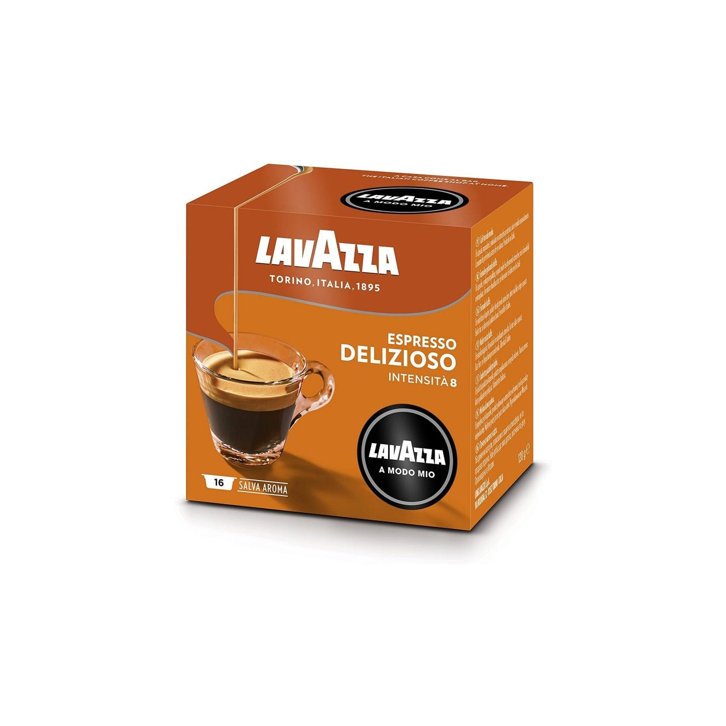 Cápsula lavazza deliziosamente para cafeteras a modo mio/ caja de 16