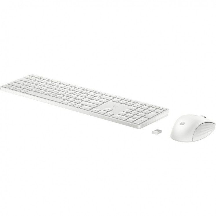 Teclado y ratón inalámbricos hp 650/ blanco