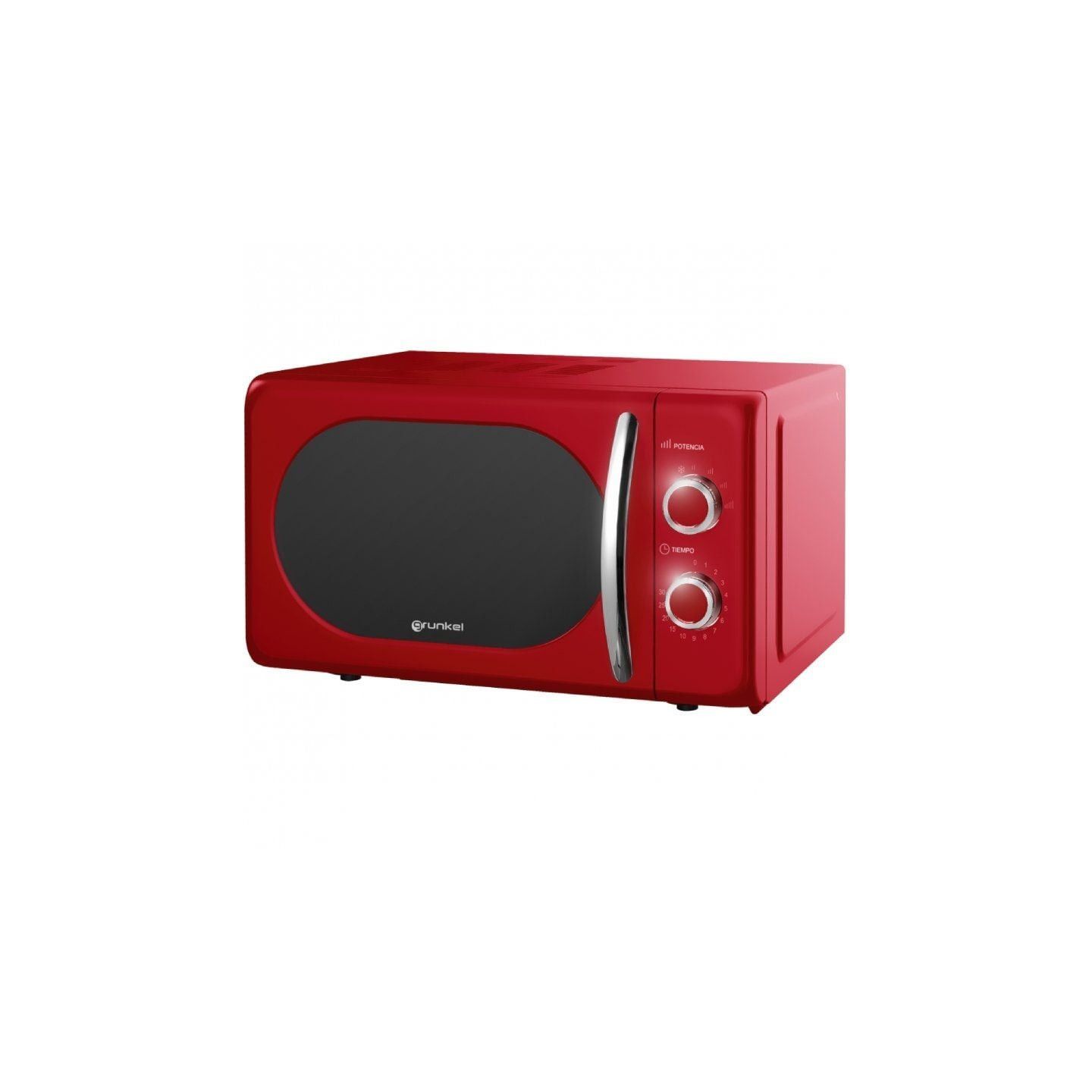 Microondas grunkel vintage mw-20rojo/ 700w/ capacidad 20l/ rojo