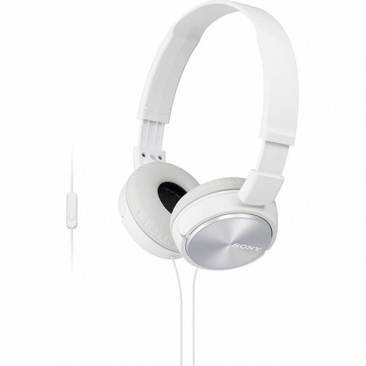 Auriculares sony mdrzx310apw/ con micrófono/ jack 3.5/ blancos