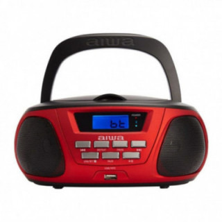 Radio cd aiwa bbtu-300rd/ 5w/ rojo