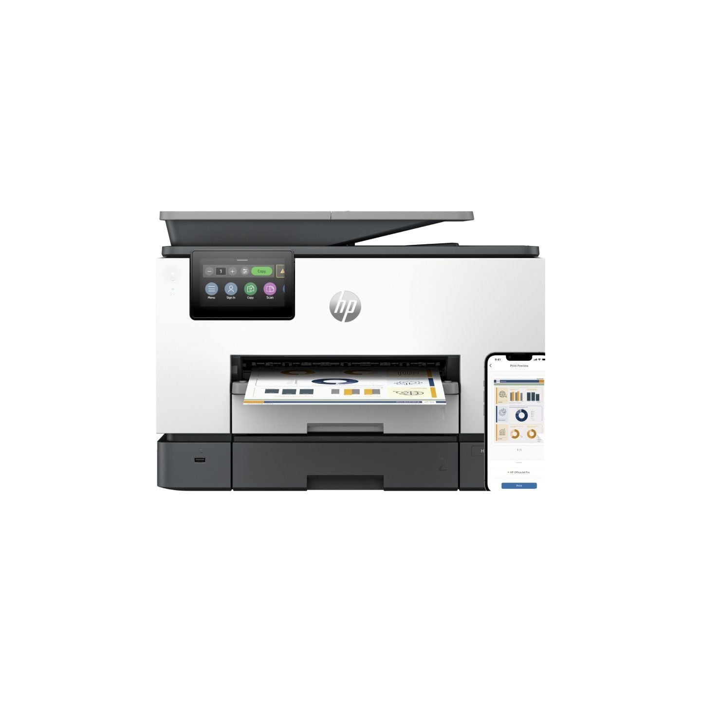 Multifunción HP Officejet Pro 9130b WiFi/ Fax/ Dúplex/ ADF/ Blanca