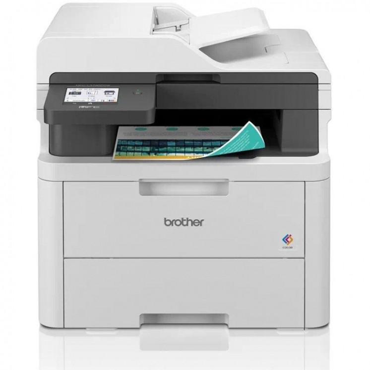 Multifunción láser color brother mfc-l3740cdw wifi/ fax/ dúplex/ blanca