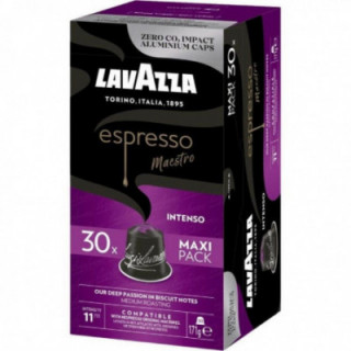 Cápsula lavazza espresso maestro intenso para cafeteras nespresso/ caja de 30