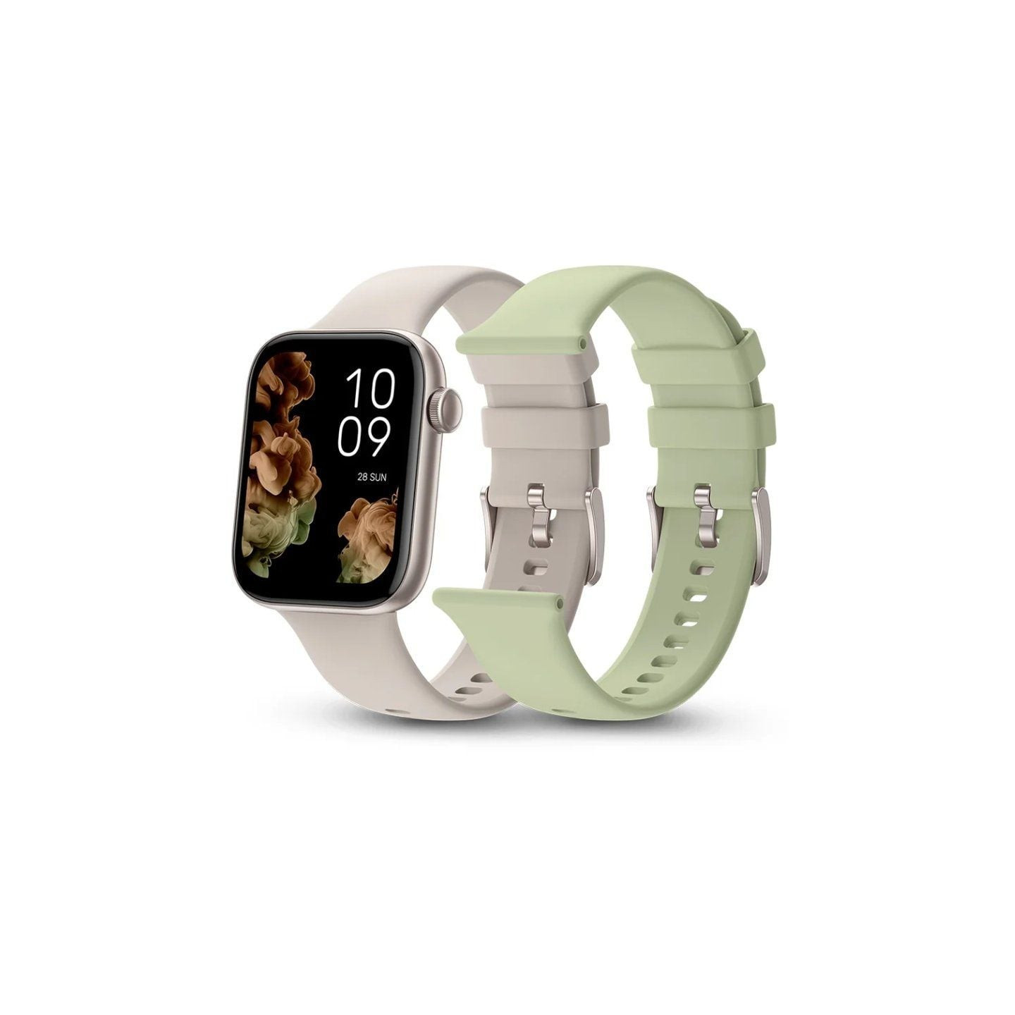 Smartwatch spc smartee duo 2 9650b/ notificaciones/ frecuencia cardíaca/ blanco/ incluye correa extra