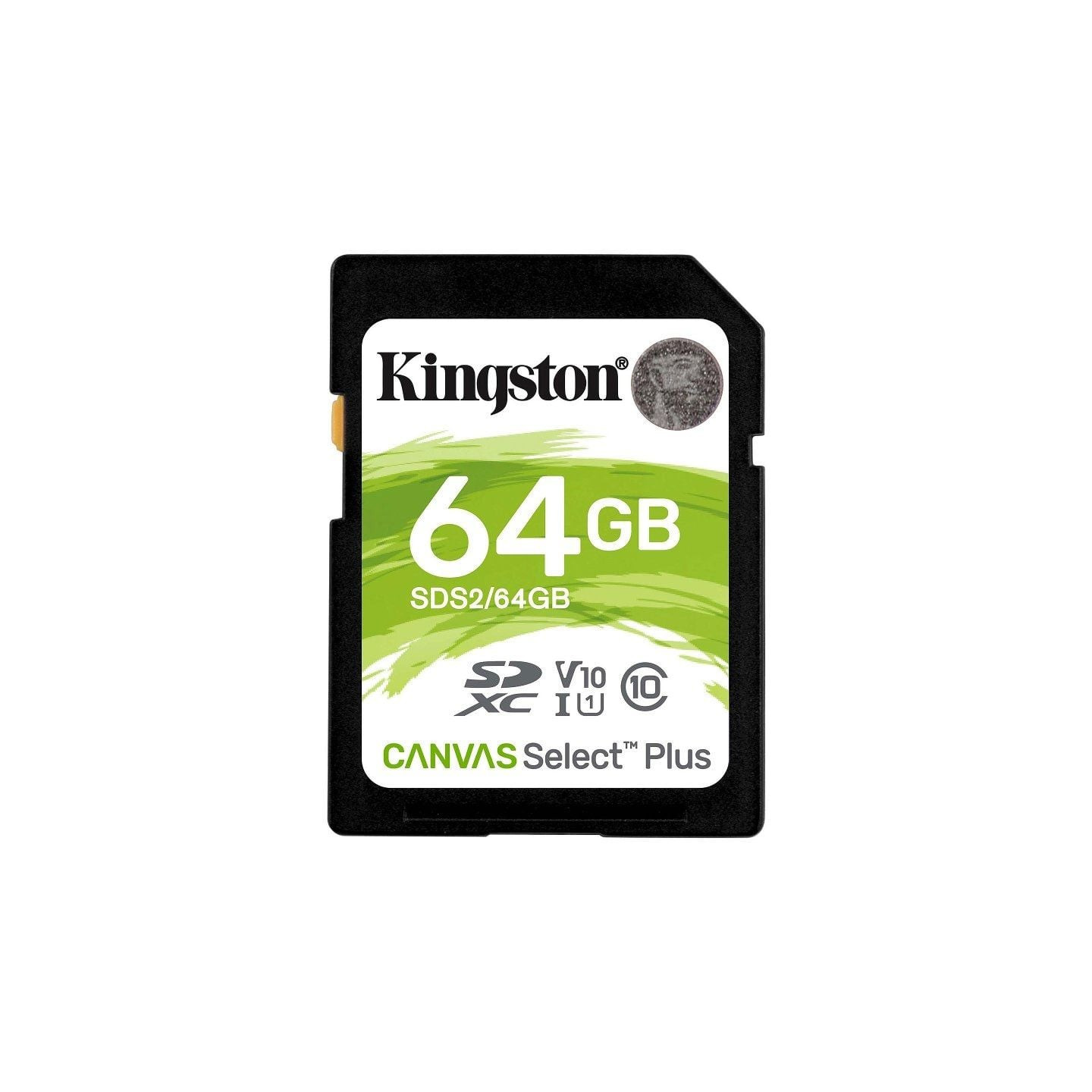 Tarjeta de memoria kingston canvas select plus 64gb sd xc/ clase 10/ 100mbs