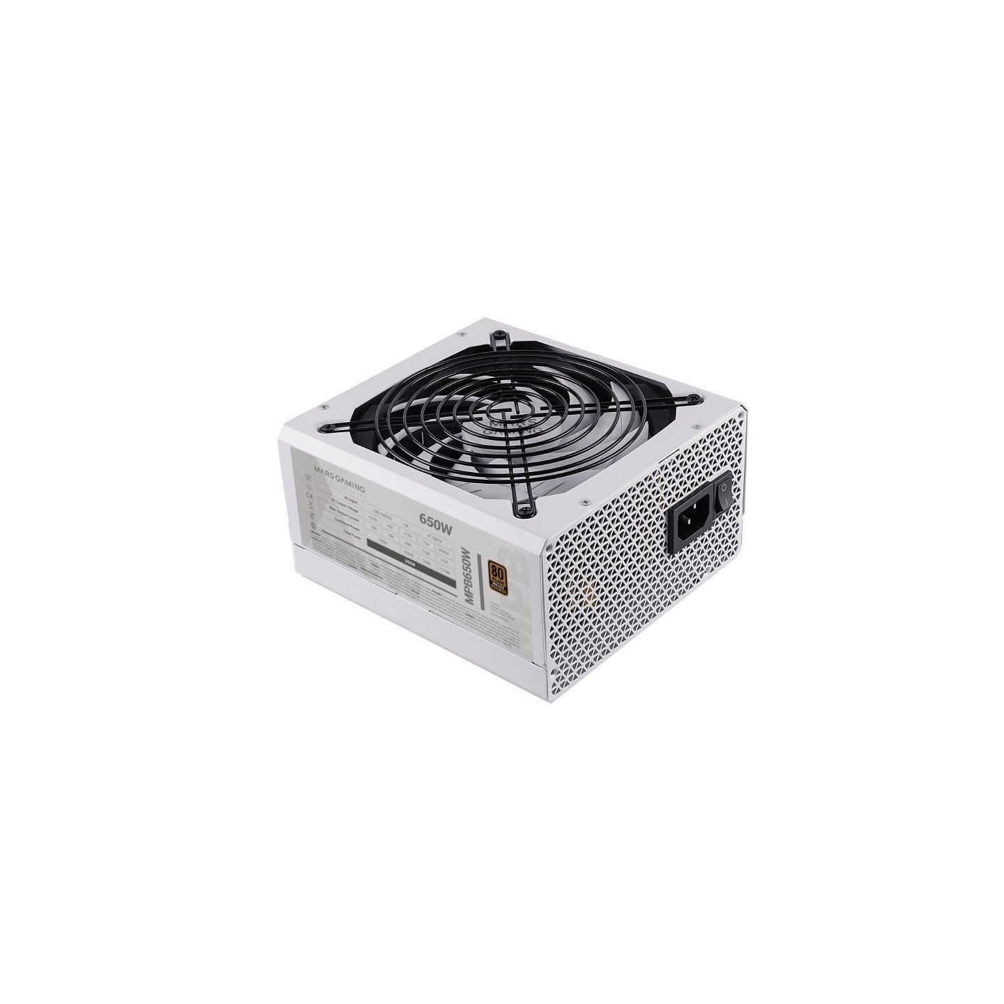 Fuente de alimentación mars gaming mpb650w/ 650w/ ventilador 12cm/ 80 plus bronze