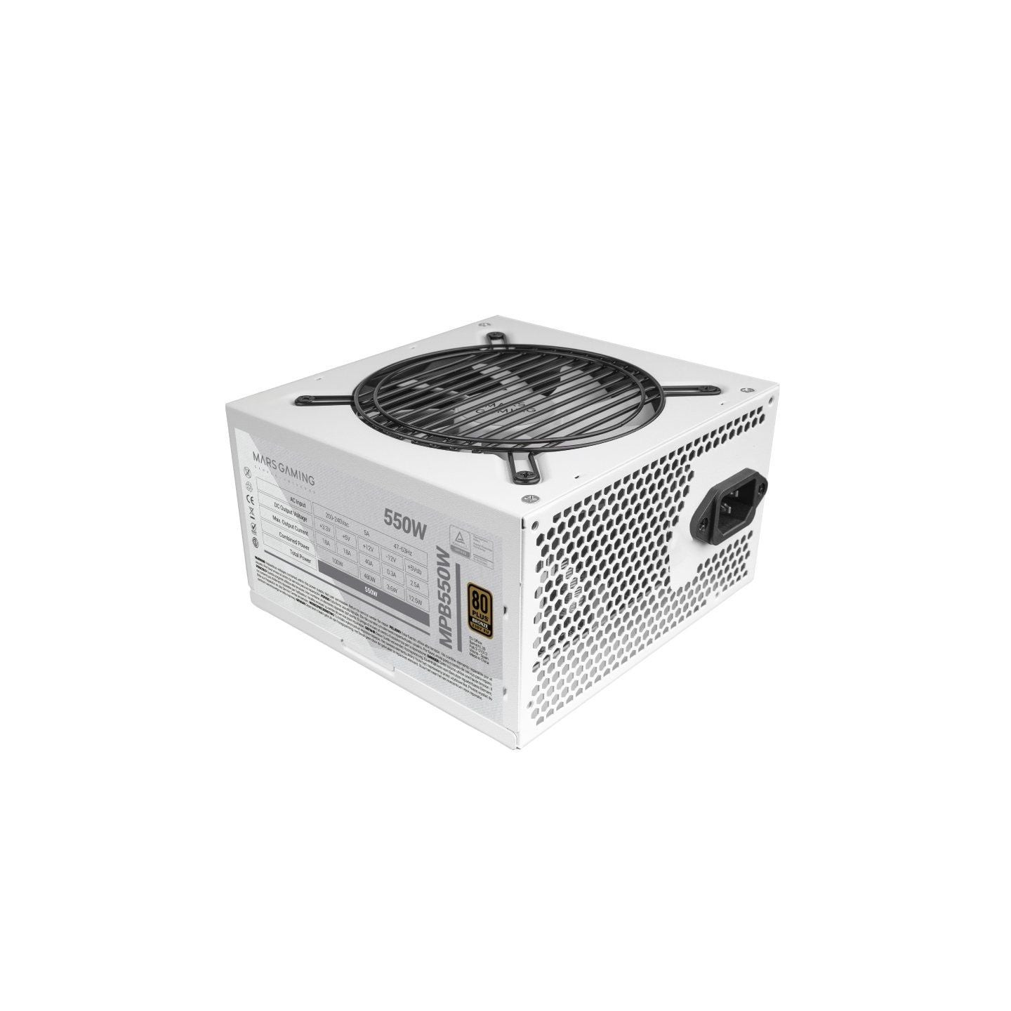 Fuente de alimentación mars gaming mpb550/ 550w/ ventilador 12cm/ 80 plus bronze