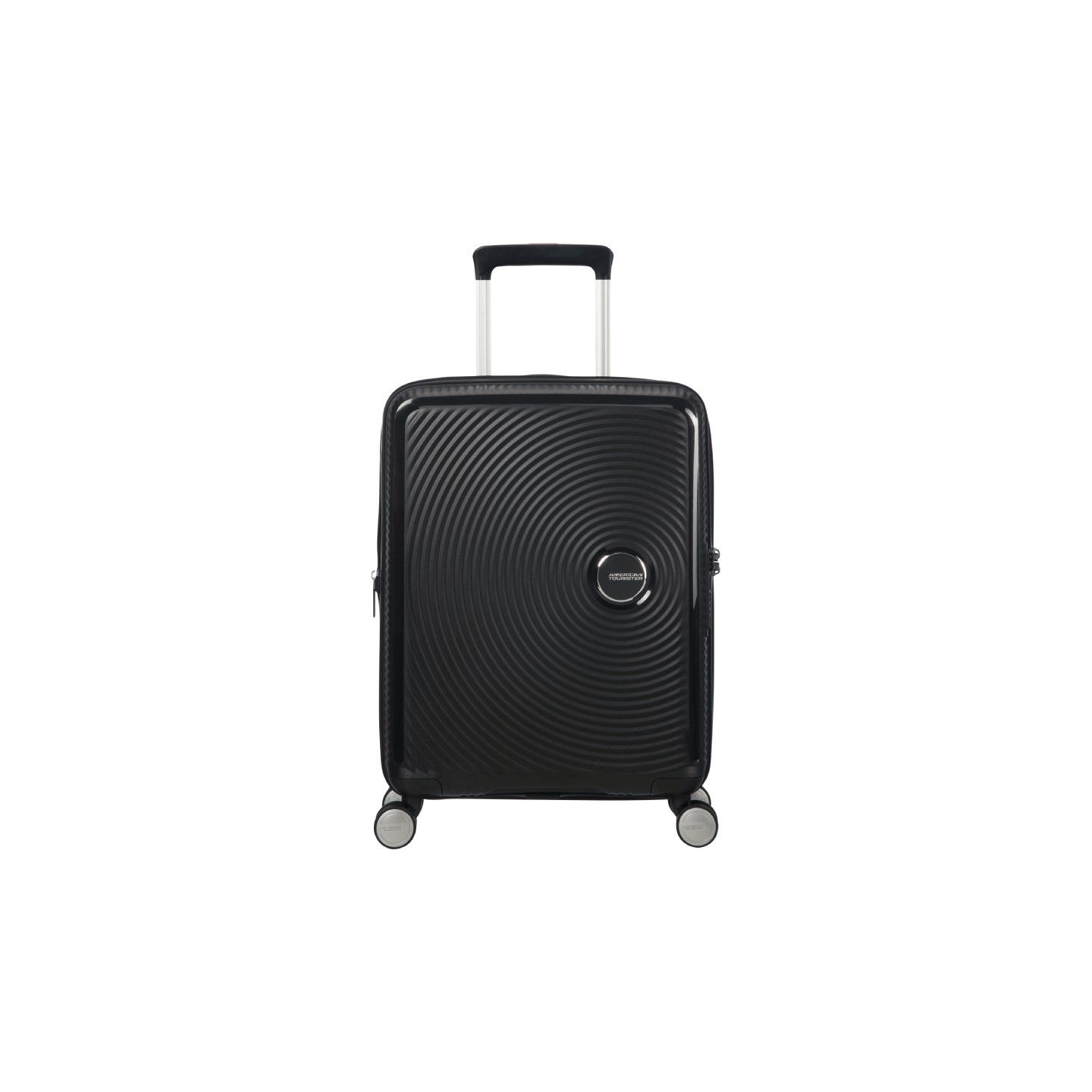 Maleta de cabina american tourister soundbox spinner 55cm/ 55x40x20cm/ 4 ruedas/ negra