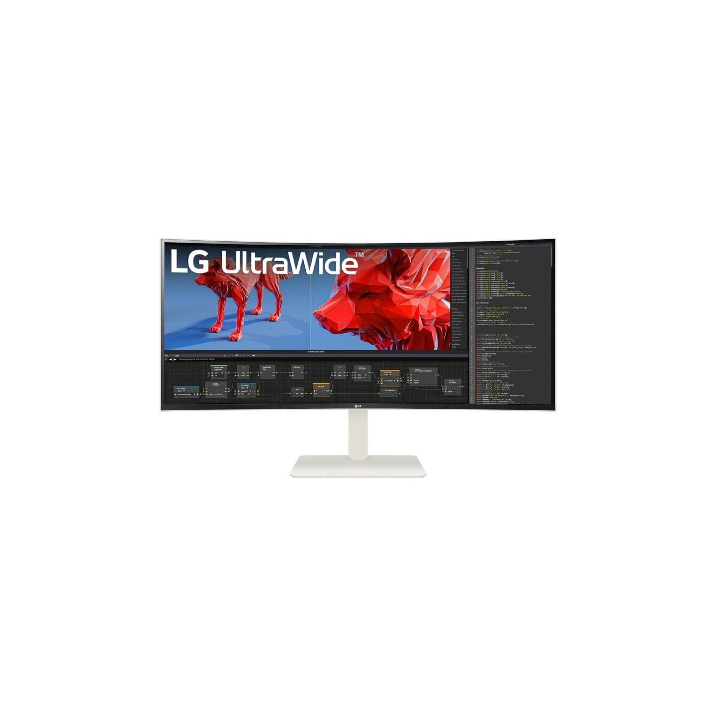 Monitor profesional ultrapanorámico curvo lg ultrawide 38wr85qc-w 37.5'/ wqhd+/ multimedia/ blanco