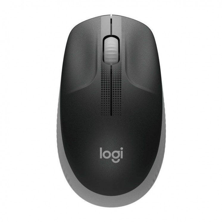 Ratón inalámbrico logitech m190/ hasta 1000 dpi/ gris medio