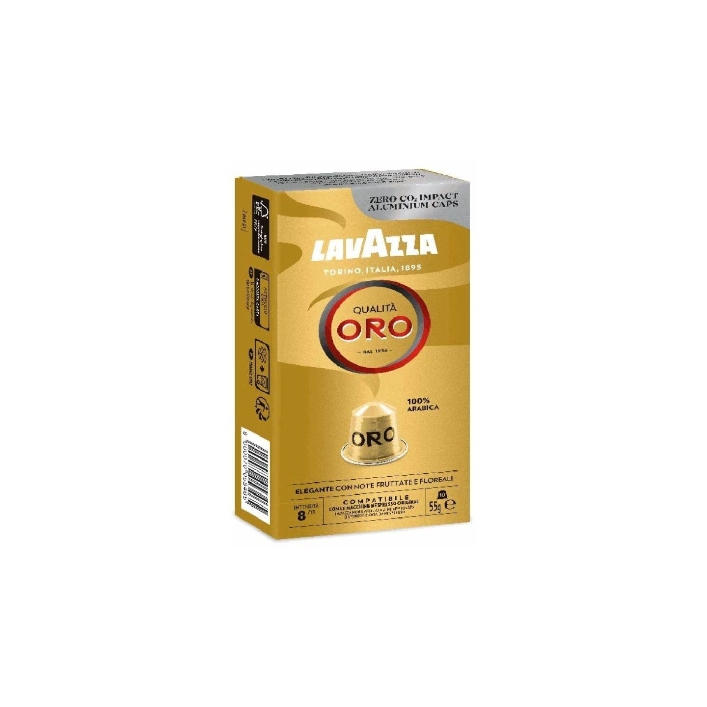 Cápsula lavazza qualitá oro para cafeteras nespresso/ caja de 10