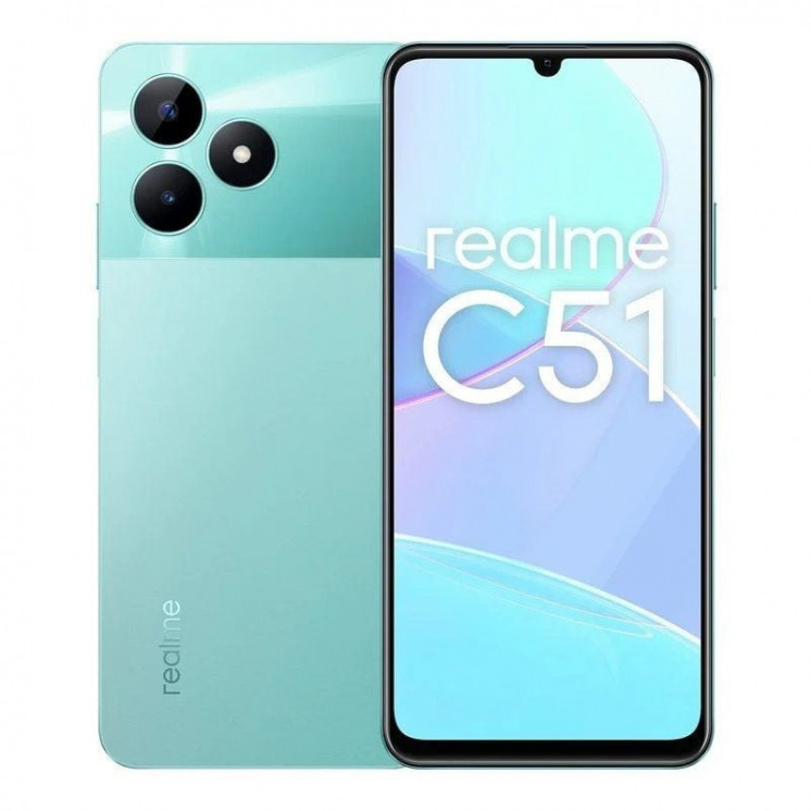 Smartphone realme c51 4gb/ 128gb/ 6.74'/ verde menta