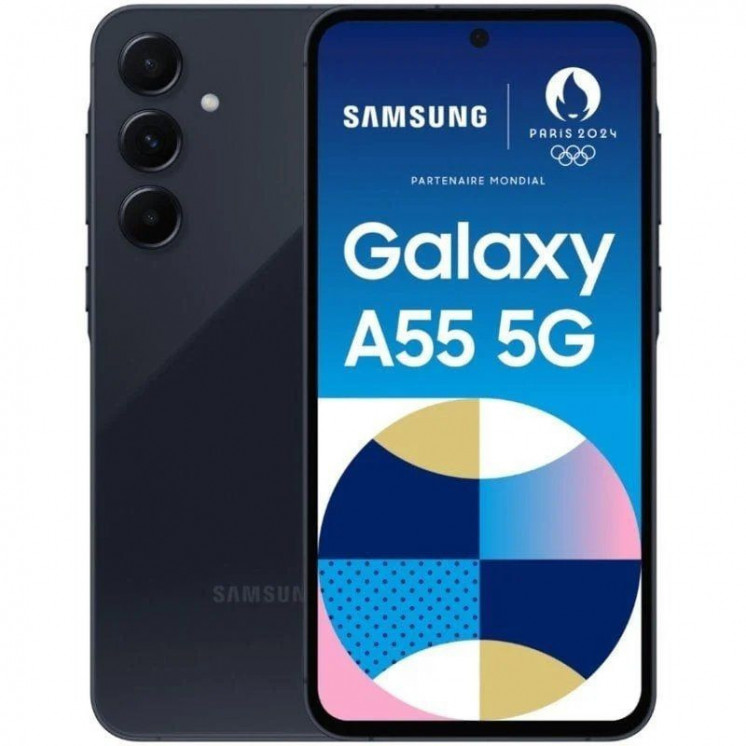 Smartphone samsung galaxy a55 enterprise edition 8gb/ 128gb/ 6.6'/ 5g/ negro eclipse